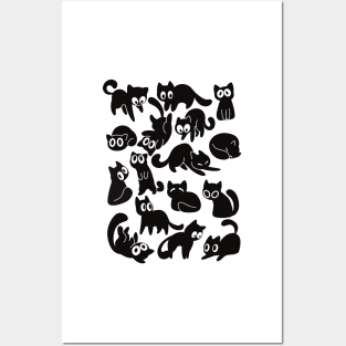 black cats!! Posters and Art